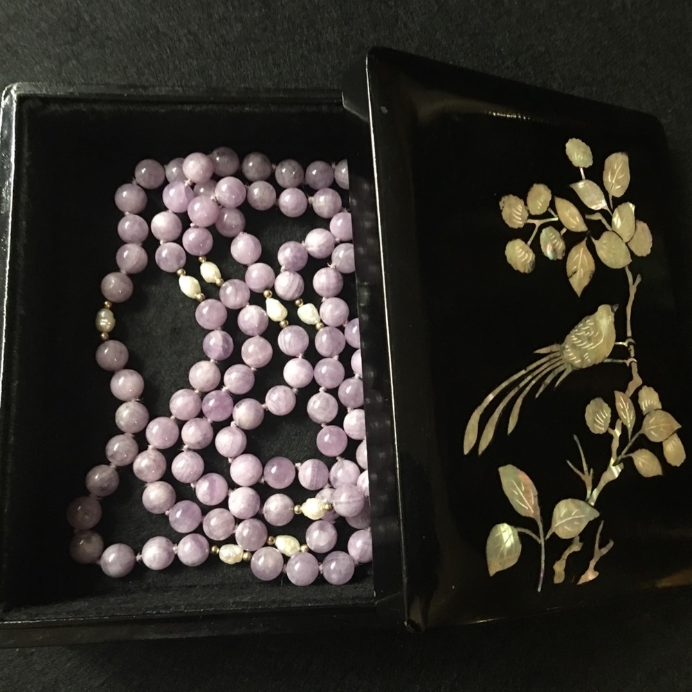 🌷SOLD🌷Vintage genuine amethyst with 14K necklace